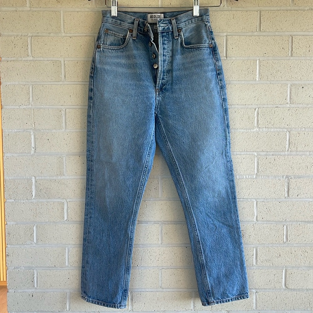 Agolde Riley high rise denim jeans